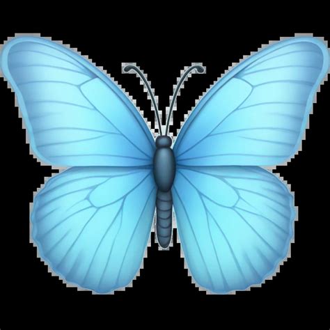 Light Blue Butterfly Emoji Ai Emoji Generator