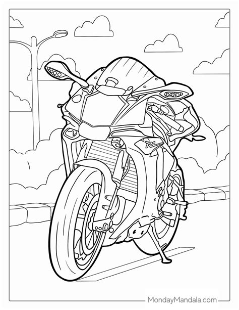 free printable coloring pages of motorcycles