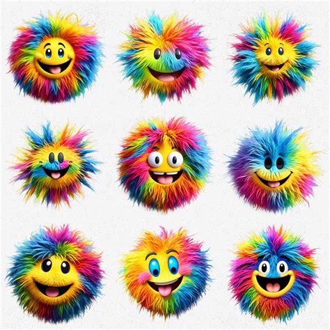 colorful smiley face emoji png happy face emotion clipart stickers