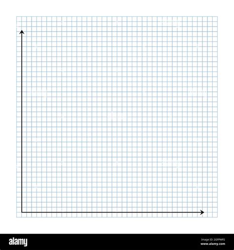 Grid Paper Mathematical Graph Cartesian Coordinate System With X Axis Y Axis Squared