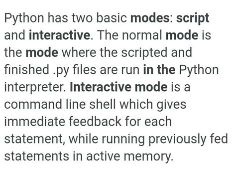 What Is The Difference Between Interactive Mode And Script Mode In Images