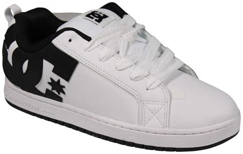 DC Court Graffik Shoe White Black Black