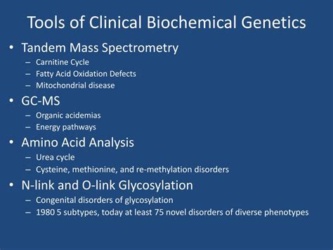 Ppt Biochemical Genetics And Genomics In Pediatrics Powerpoint