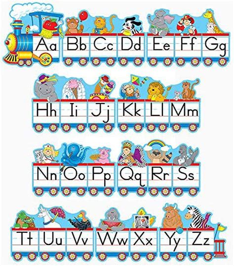 Carson Dellosa Alphabet Train Bulletin Board Set—10 Piece Alphabet