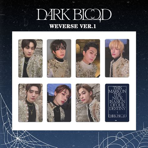 Enhypen Dark Blood Album Photocard Engene Full Half New Showcase