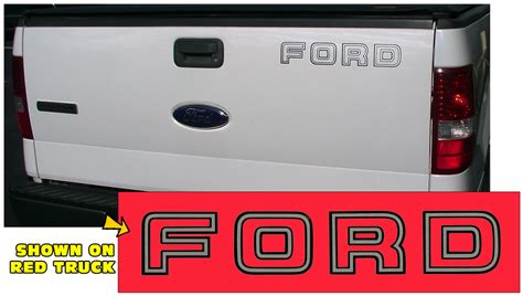 1992 95 Ford F150 Tailgate Decal Flat Panel Two Color Graphic