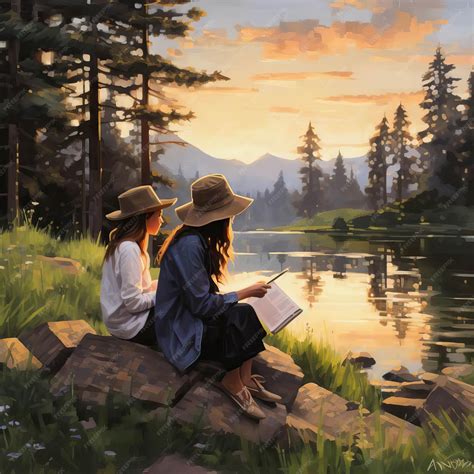 Premium Photo | Illustrate a heartwarming moment of friends sharing a