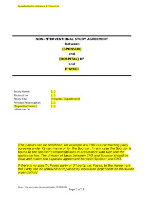 Template Clinical Trial Agreement Doc Template PdfFiller