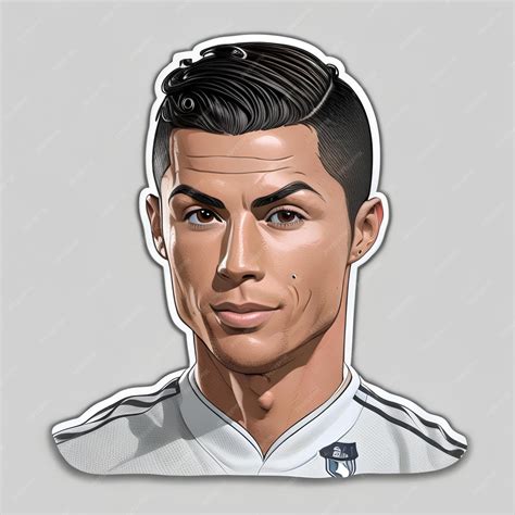 Caricatura Do Cristiano Ronaldo - Cristiano ronaldo caricatura de fútbol arte vectorial adhesivo ...