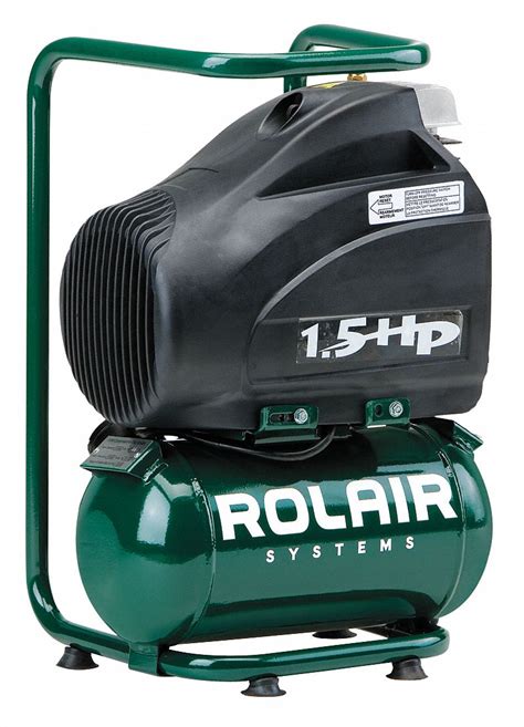 Rolair 15 Hp 115vac 15 Gal Portable Electric Oil Lubricated Air Compressor 125 Psi