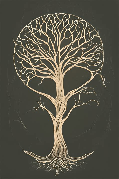 Graphic Yggdrasil Wall Art · Creative Fabrica