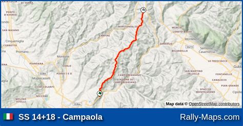 Ss Campaola Stage Map Rallye Sanremo Rallye D Italia