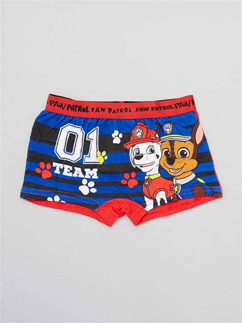 Lot De Boxers Pat Patrouille Blanc Bleu Kiabi