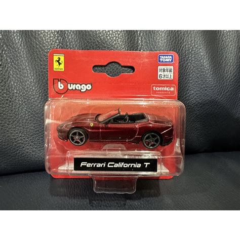 Tomica 日版 burago吊卡版 法拉利 Ferrari California T全新未拆 蝦皮購物