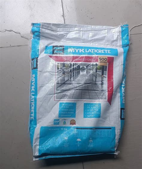 10Kg Myk Laticrete 500 Series Sanded Grout For Tile Joint Filler