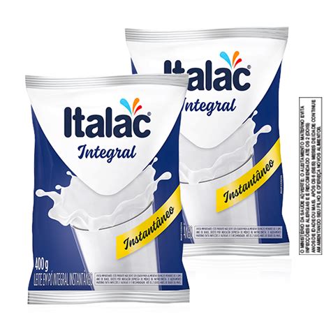 Leite em Pó Inst Integral Italac Sachê 400g Supermercados Guanabara