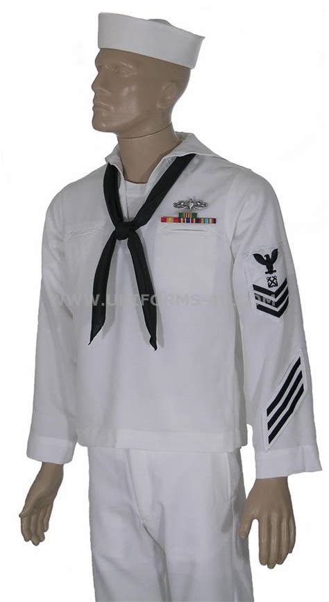 Navy Uniforms Navy Enlisted Dress White Uniform