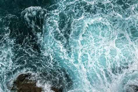 Aerial View of Waves in Ocean Stock Photo - Image of drone, view: 111059328