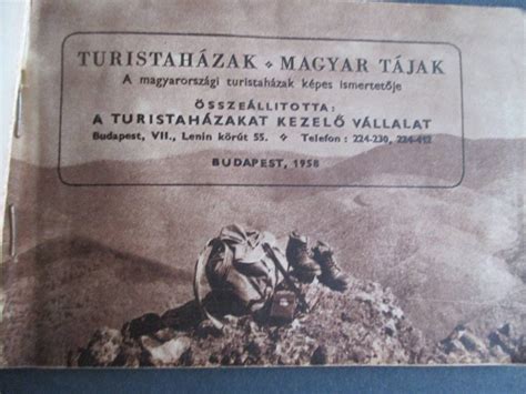 Turistaházak Magyar Tájak 1958 Képes Ismertető Meghosszabbítva