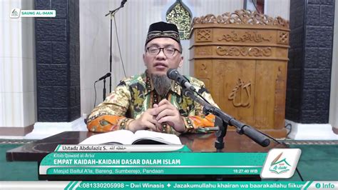 Kitab Qawaid Al Arba EMPAT KAIDAH KAIDAH DASAR DALAM ISLAM