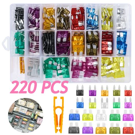 Pcs Set Car Fuse Assortment Assorted Kit Blade Set Auto Truck