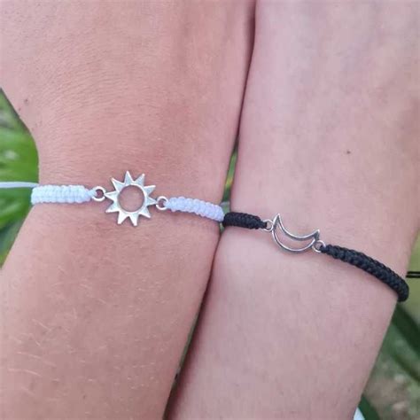 Pulseiras Sol E Lua Para Casal Ou Amizade Shopee Brasil