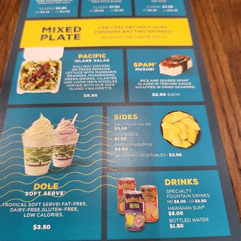 Menu At Hawaiian Bros Island Grill Fast Food Yukon