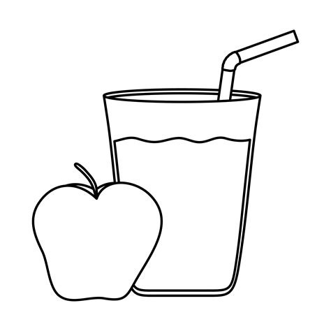 Apple Fresh Fruit With Juice Glass 2843204 Vector Art At Vecteezy