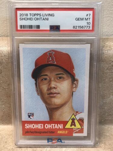 2018 Topps Living Set Shohei Ohtani Rookie Card RC 7 PSA 10 GEM MINT