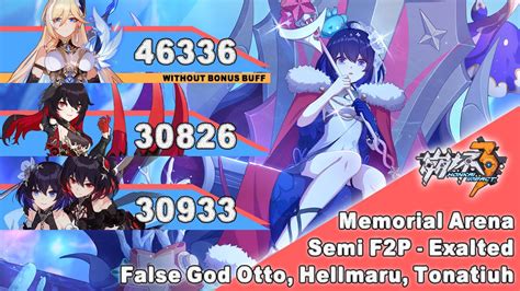 Honkai Impact Sea Semi F P Exalted Memorial Arena Sss False God