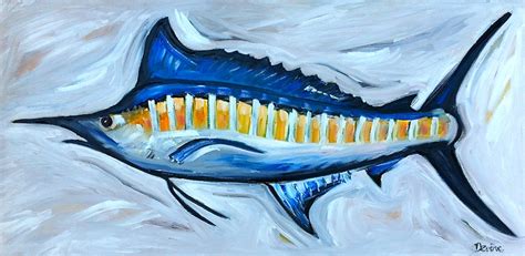 Devine Paintings Blue Marlin Painting