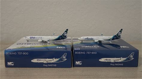 New NG Models Alaska Airlines Boeing 737 900ER Regular Oneworld