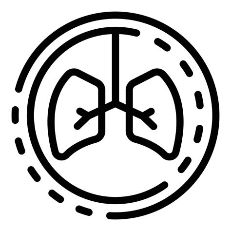Lungs disease icon, outline style 15660888 Vector Art at Vecteezy