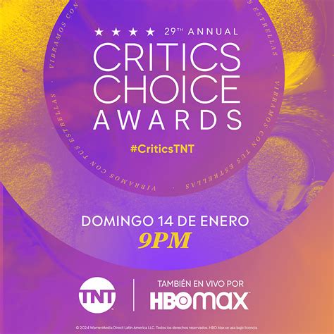 La 29ª Entrega Anual De Los Critics Choice Awards Se Verá En Vivo Por