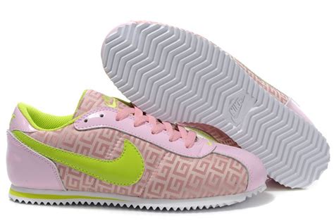 Nike Pink And Green Patterned Sneakers Pink And Green Green Shoes