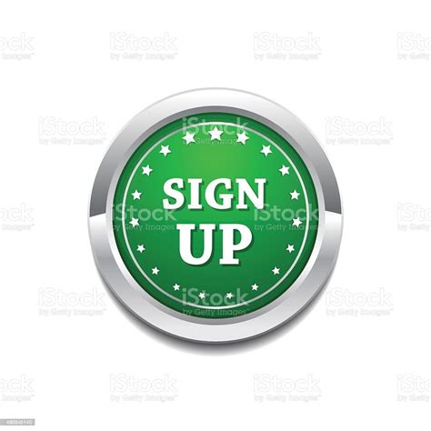 Sign Up Vector Button Icon Stock Illustration Download Image Now