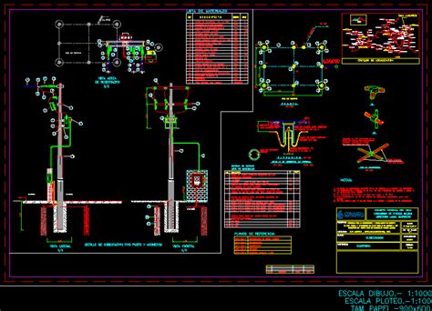 Subestacion En Autocad Librer A Cad