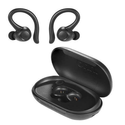 Onn True Wireless Headphones With Charging Case Black