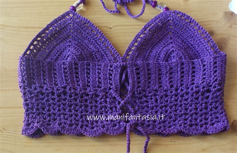 Top Bikini Ad Uncinetto Schema E Tutorial Manifantasia