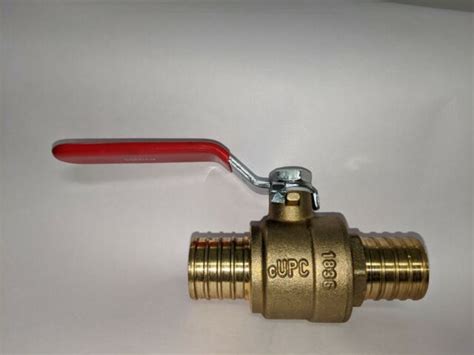 1 2 Inch Full Port PEX X PEX Ball Valve Brass Lead Free EVERFLOW EBay