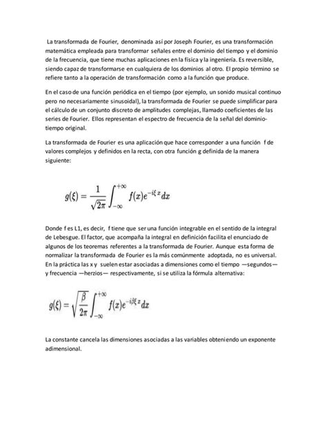 Transformada De Fourier Pdf