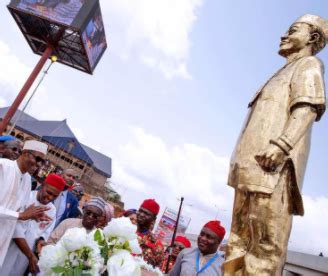 Photos President Buhari Commissions Statue In Ebonyi Bags Chieftaincy