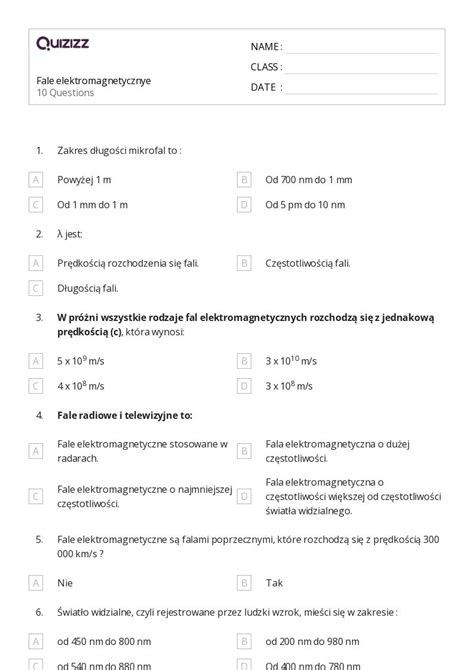 Ponad Fale Arkuszy Roboczych Dla Przedszkole W Quizizz Darmowe I