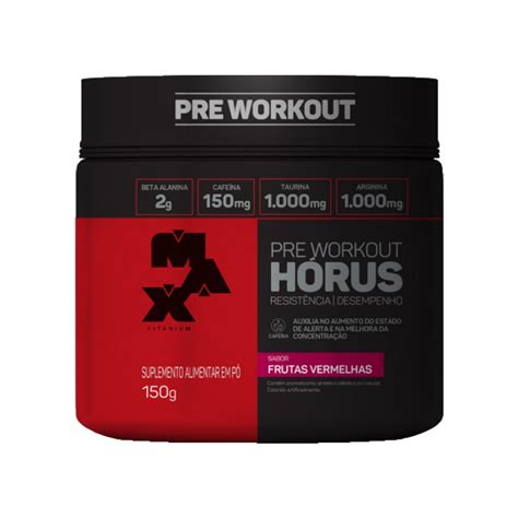 Pr Treino Horus Pr Workout G Max Titanium G Beta Alanina