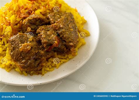 Beef Biryani or Curried Rice and Beef - Thai-Muslim Version of Indian ...