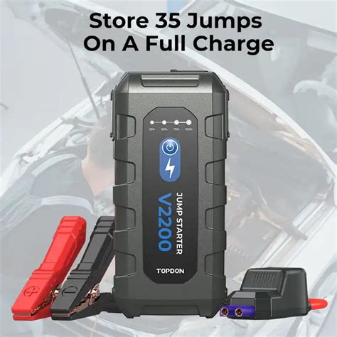 Super Capacitor Topdon V2200 Multi Function Portable Battery Booster