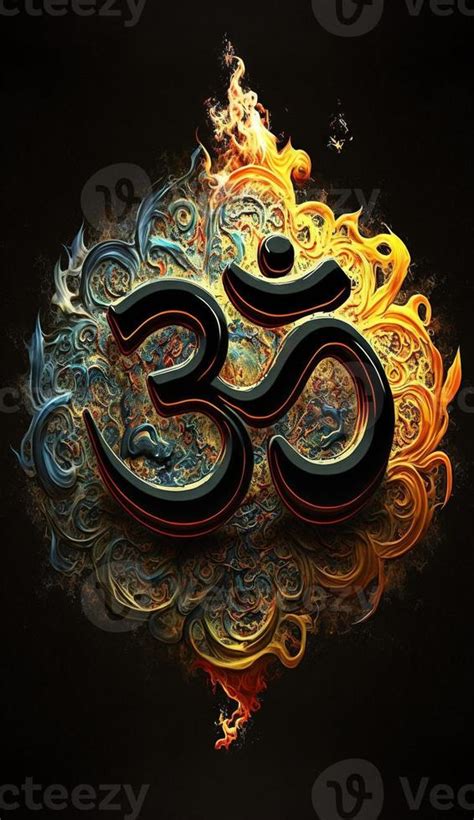 om symbol hindu images Beautiful artwork Generative AI 21924800 Stock ...