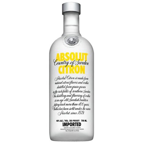 Vodka Absolut Citron Ml No Shoptime