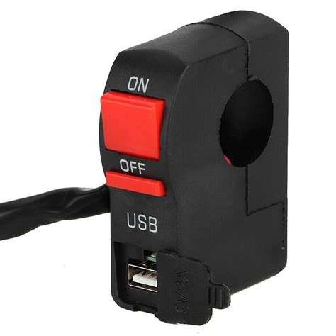 Intrerupator Cu Buton On Off Moto Tip Kill Switch Cu Priza Usb Smallgear