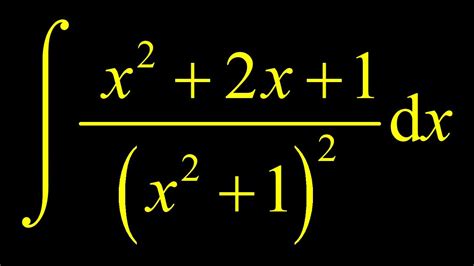 Partial Fractions Decomposition With A Repeated Irreducible Quadratic Factor Youtube